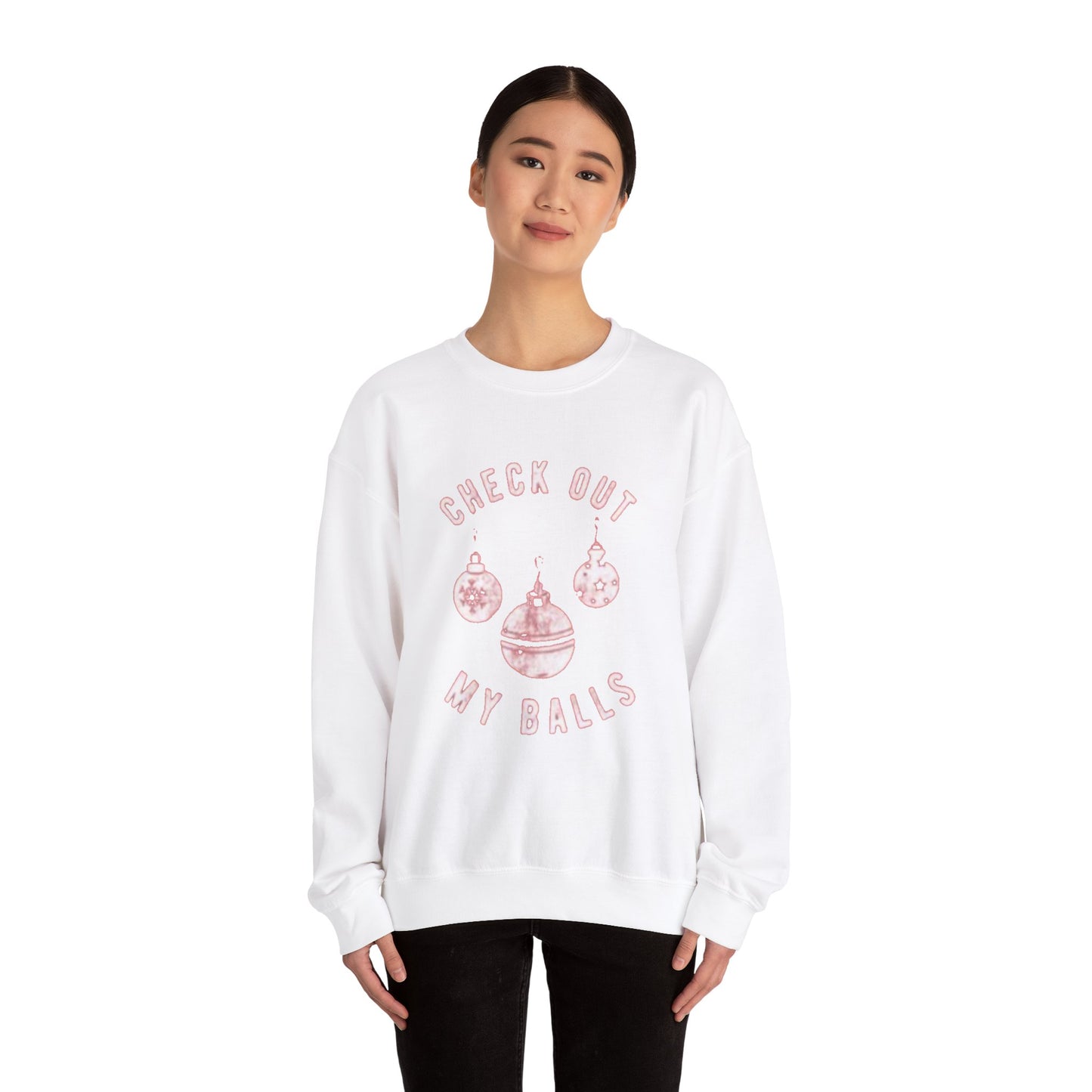 Check out my balls Unisex Crewneck Sweatshirt - 'Most Likely to Call Santa Bruh' Christmas Design