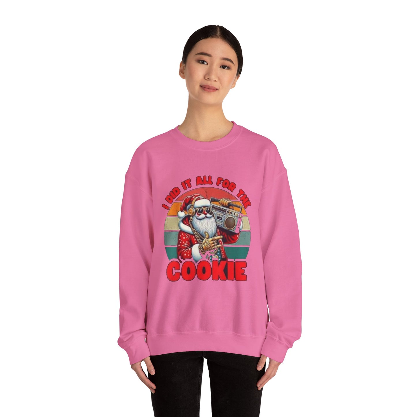 I did it all for the cookie Unisex Crewneck Sweatshirt - 'Most Likely to Call Santa Bruh' Christmas Design