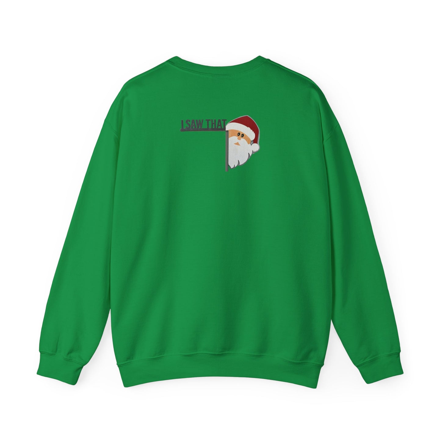 Easily distracted by hos Unisex Crewneck Sweatshirt - 'Most Likely to Call Santa Bruh' Christmas Design