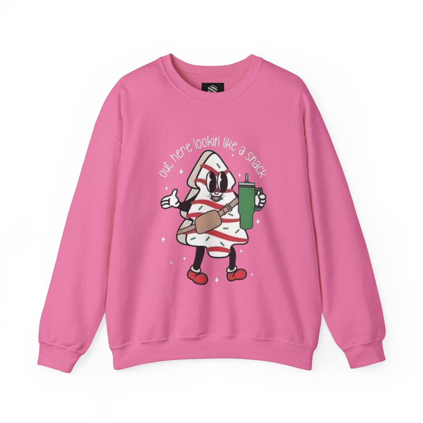 Out here lookin like a snack Unisex Crewneck Sweatshirt - 'Most Likely to Call Santa Bruh' Christmas Design