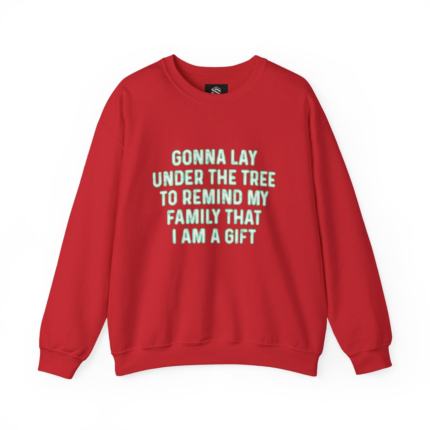 Lay under the tree Unisex Crewneck Sweatshirt - 'Most Likely to Call Santa Bruh' Christmas Design