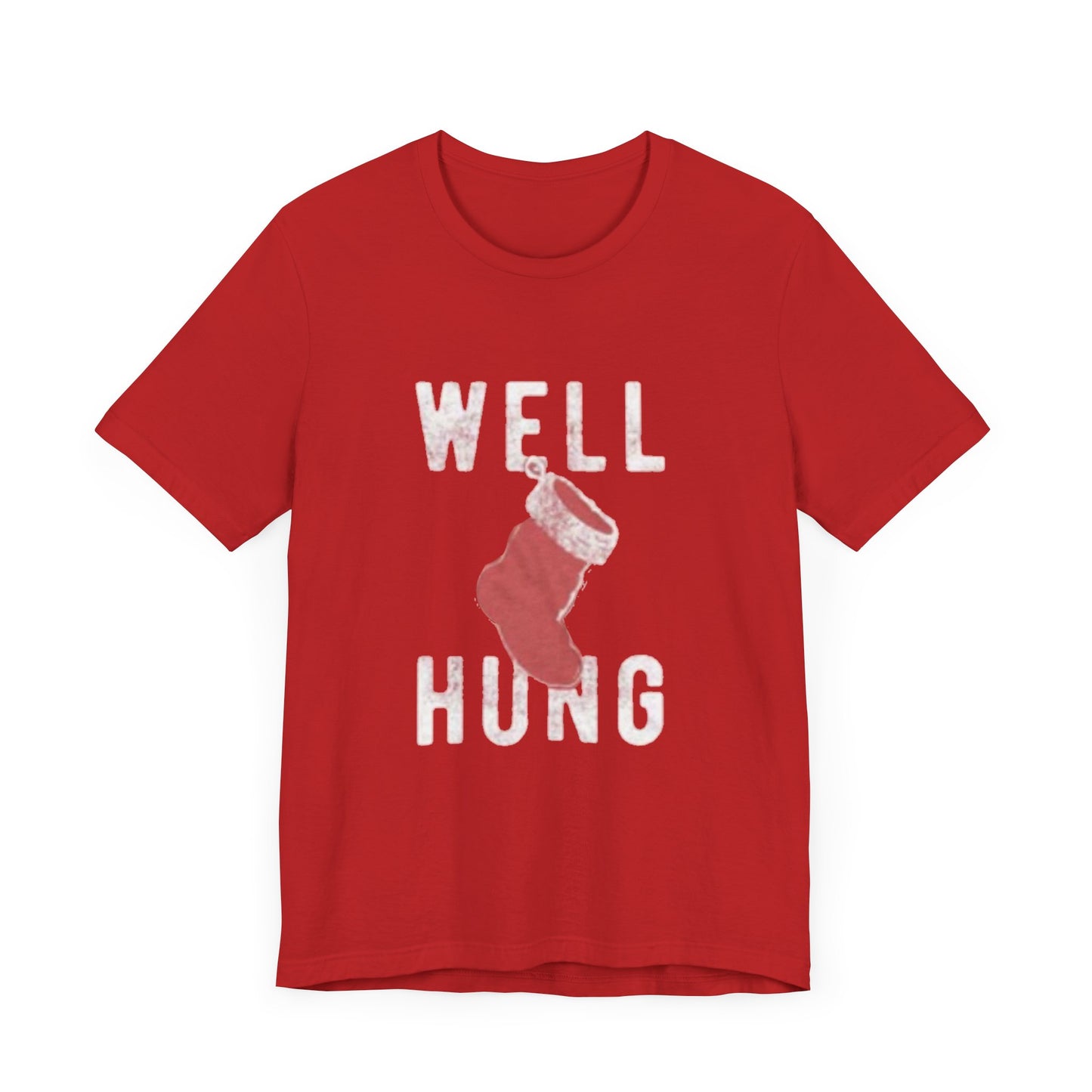 Well hung Unisex Jersey Short Sleeve Tee