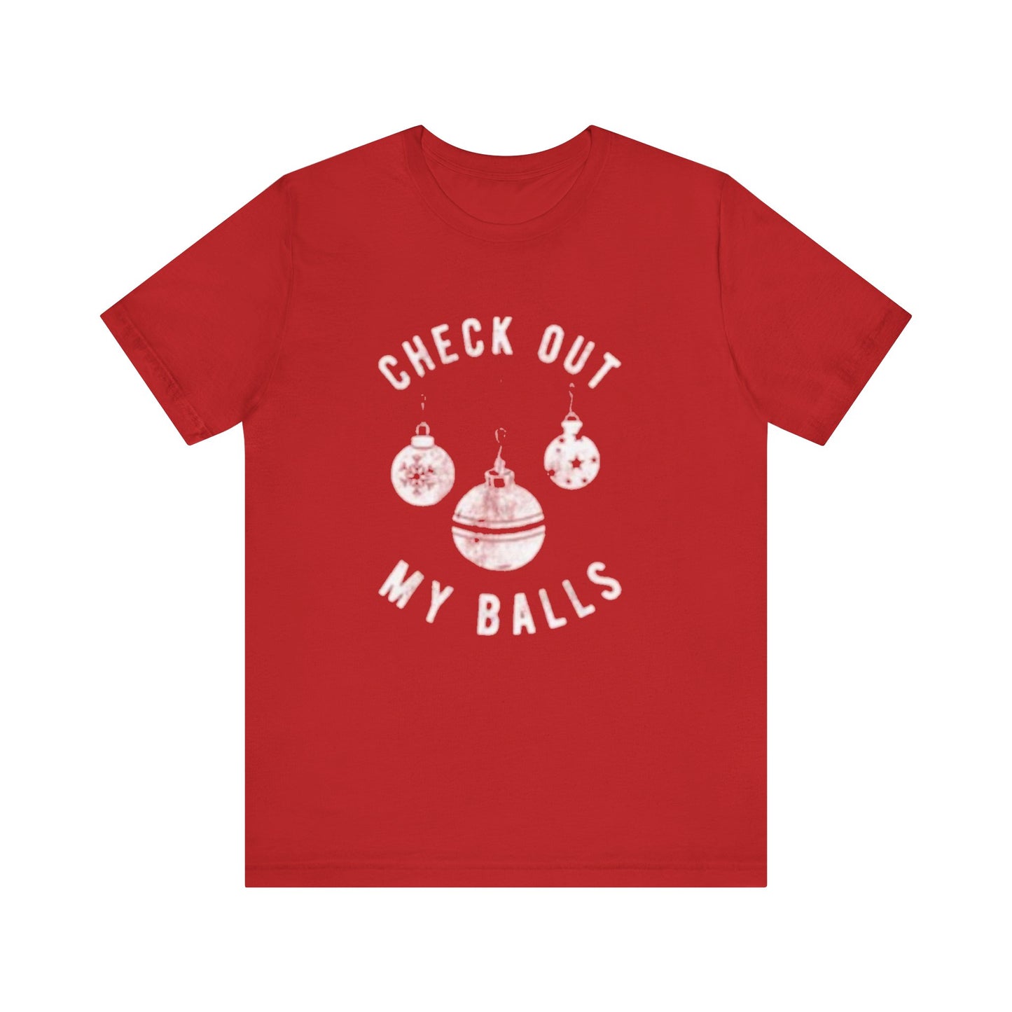 Check out my balls Unisex Jersey Short Sleeve Tee