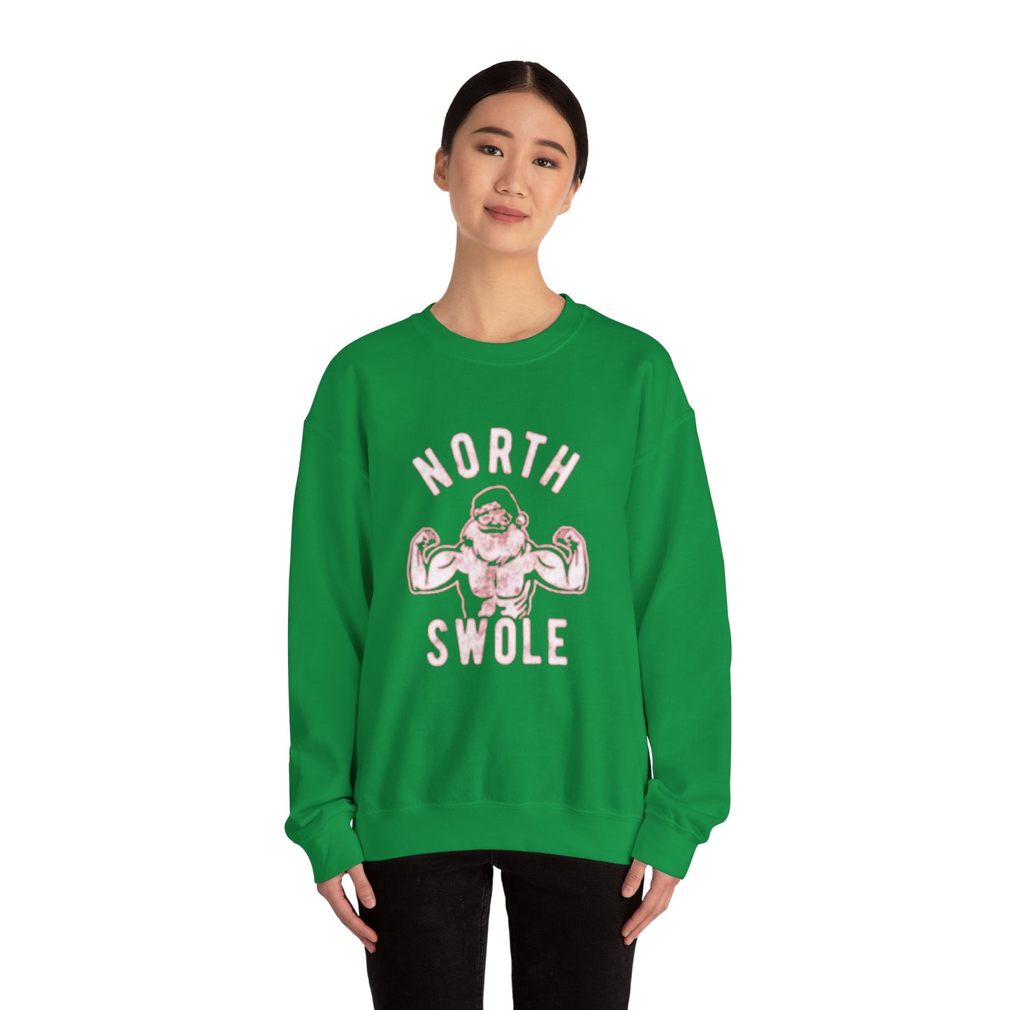 North swole Unisex Crewneck Sweatshirt - 'Most Likely to Call Santa Bruh' Christmas Design