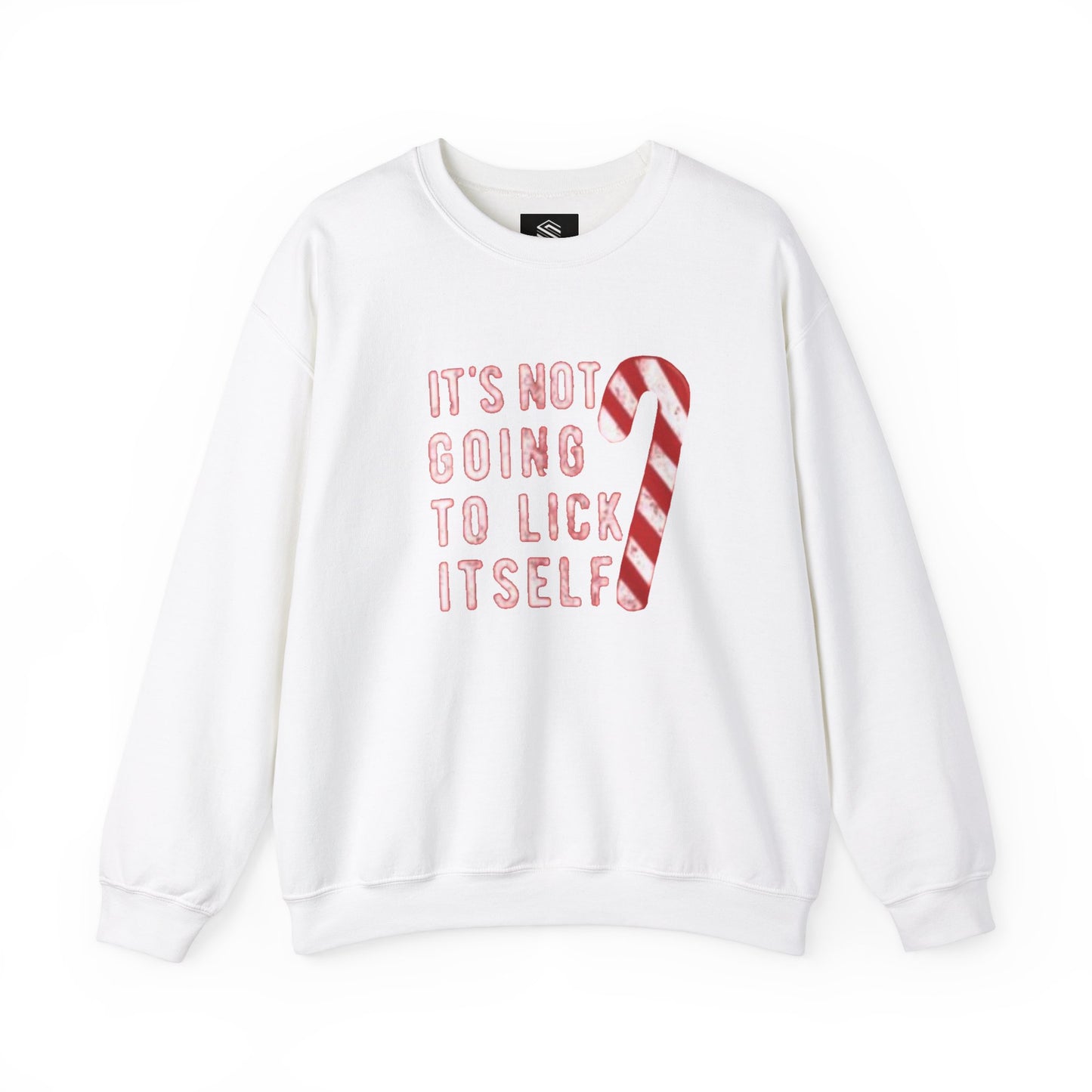 It’s not gonna lick itself Unisex Crewneck Sweatshirt - 'Most Likely to Call Santa Bruh' Christmas Design