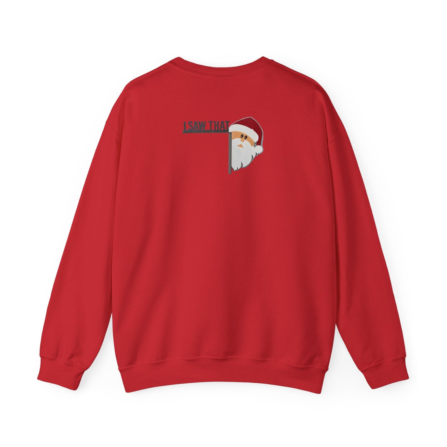 Theres some ho ho hos in this house Unisex Crewneck Sweatshirt - 'Most Likely to Call Santa Bruh' Christmas Design