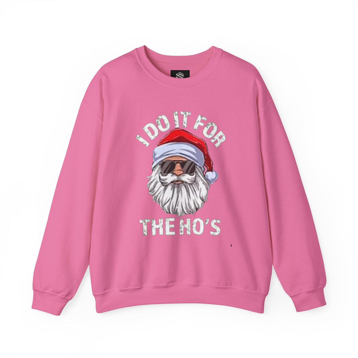 I do it for the hos Unisex Crewneck Sweatshirt - 'Most Likely to Call Santa Bruh' Christmas Design