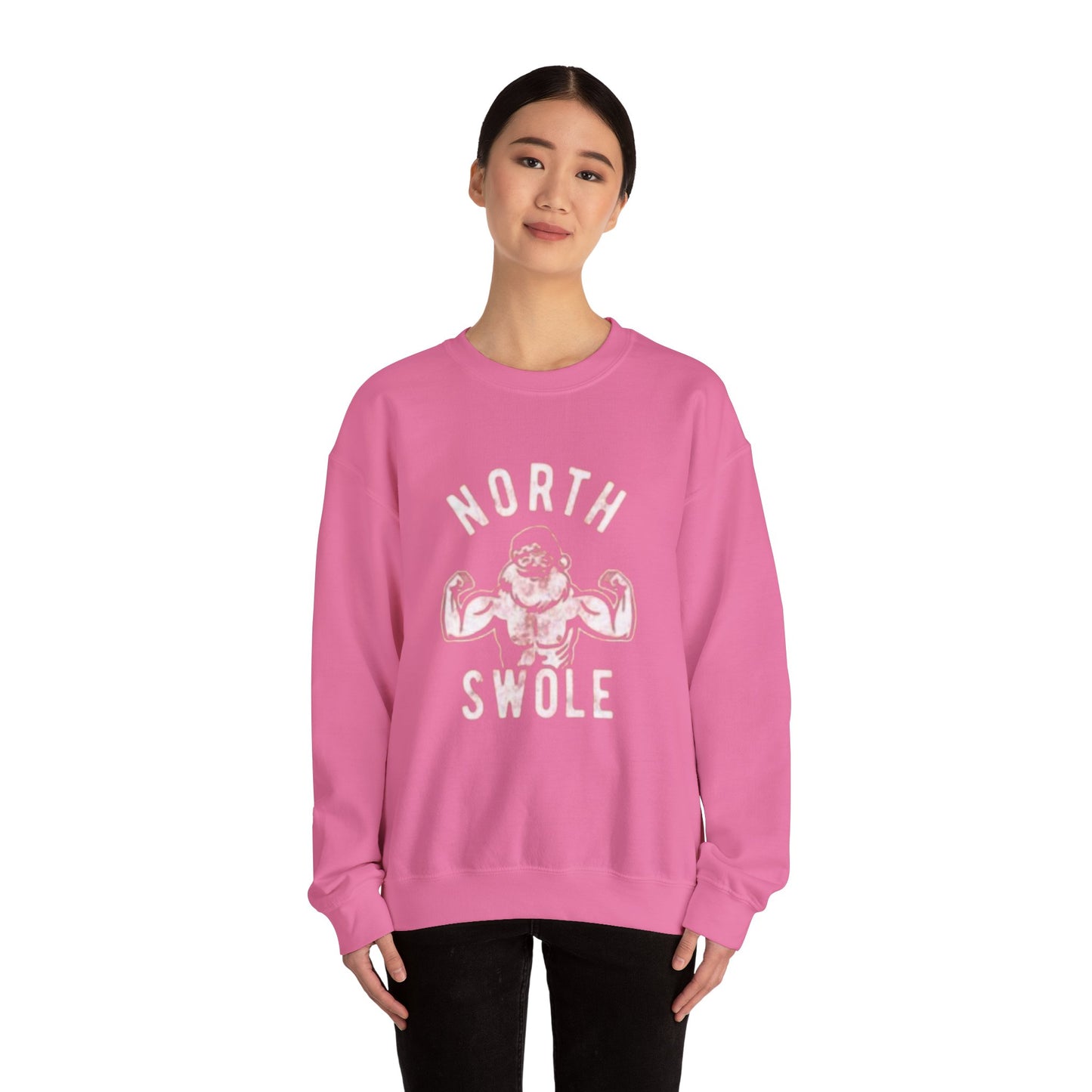 North swole Unisex Crewneck Sweatshirt - 'Most Likely to Call Santa Bruh' Christmas Design