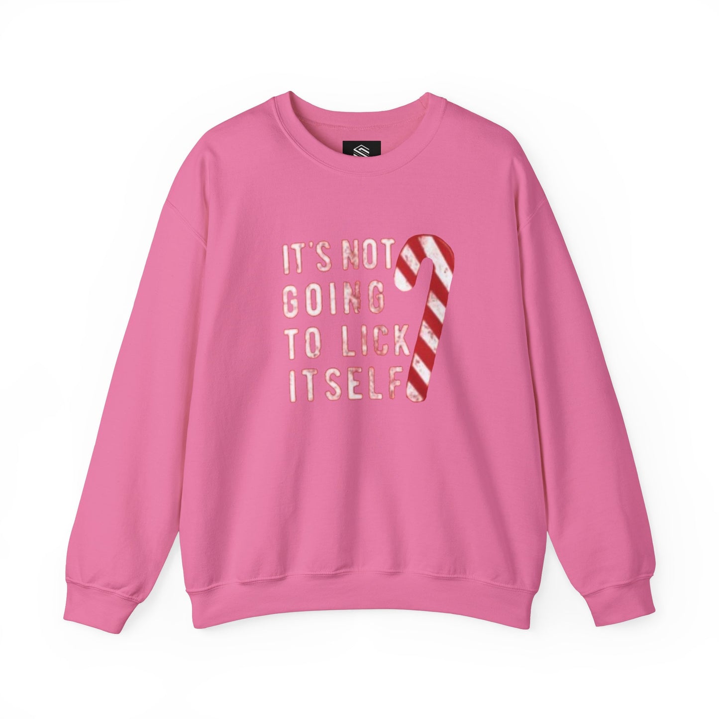 It’s not gonna lick itself Unisex Crewneck Sweatshirt - 'Most Likely to Call Santa Bruh' Christmas Design