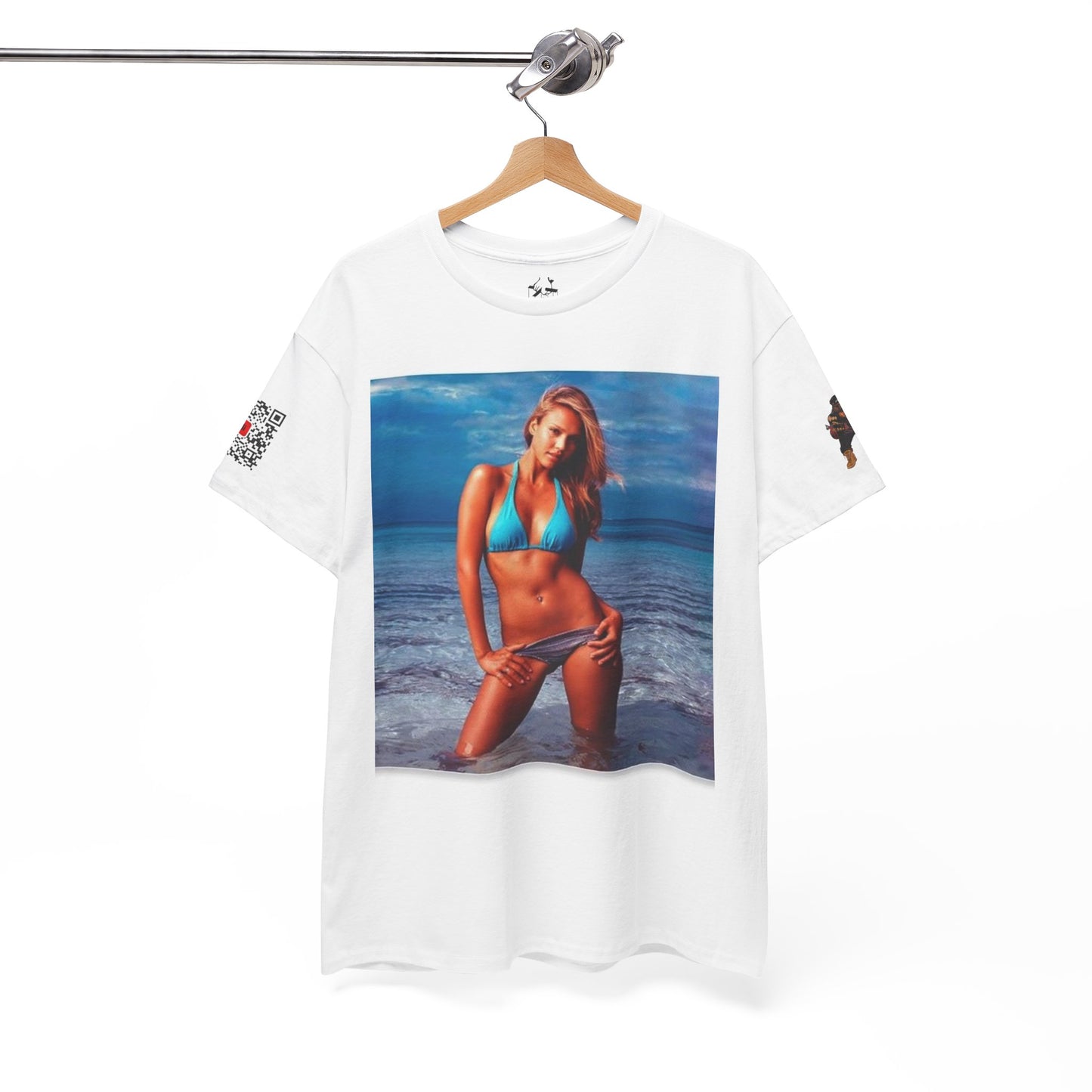 90s Retro 'Into the Blue' Poster Tee — Jessica Albe Inspired T-Shirt
