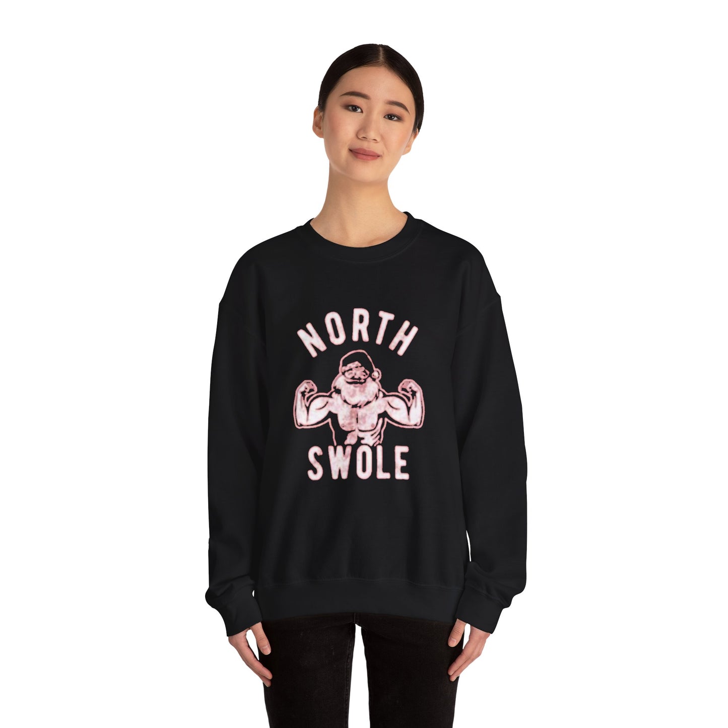 North swole Unisex Crewneck Sweatshirt - 'Most Likely to Call Santa Bruh' Christmas Design