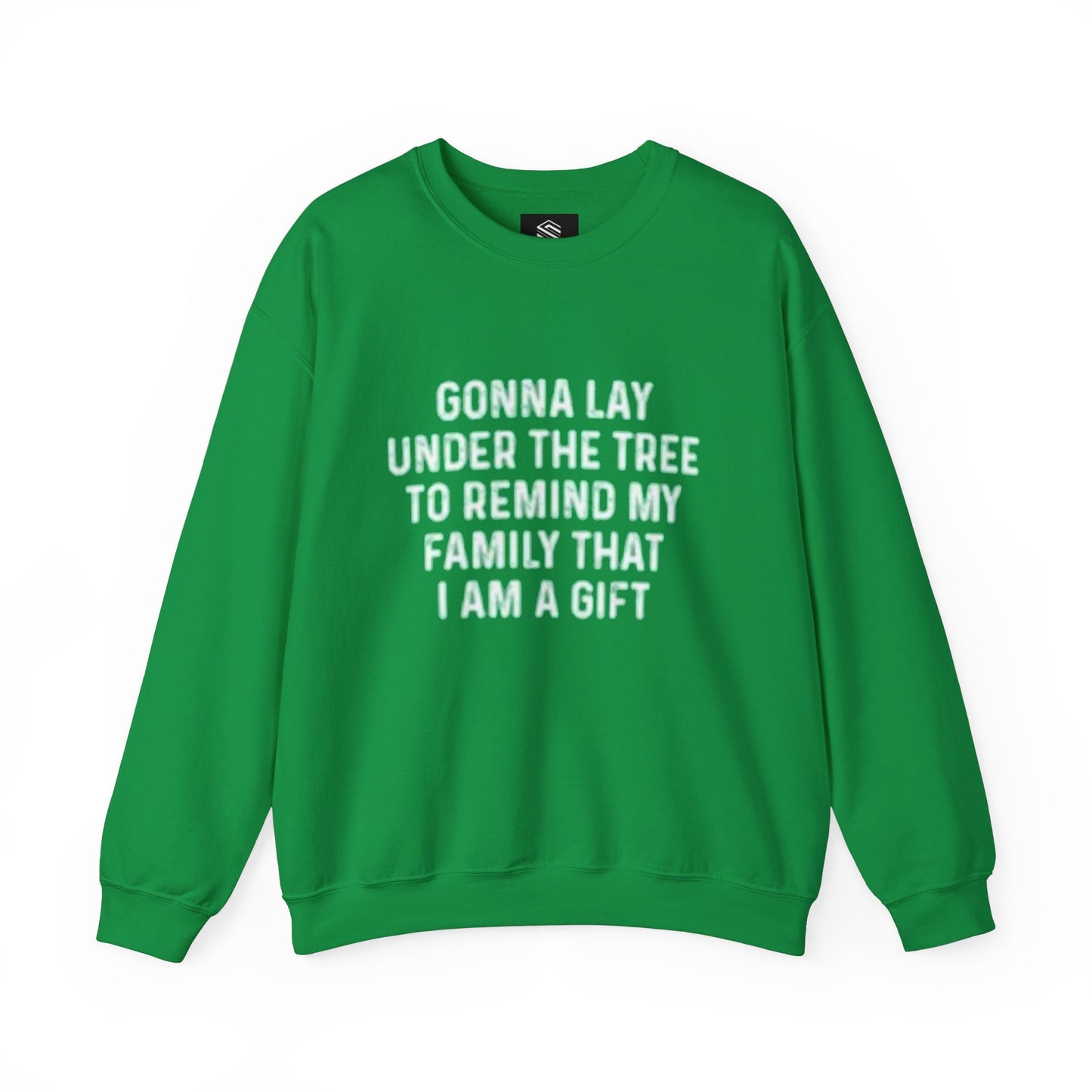 Lay under the tree Unisex Crewneck Sweatshirt - 'Most Likely to Call Santa Bruh' Christmas Design