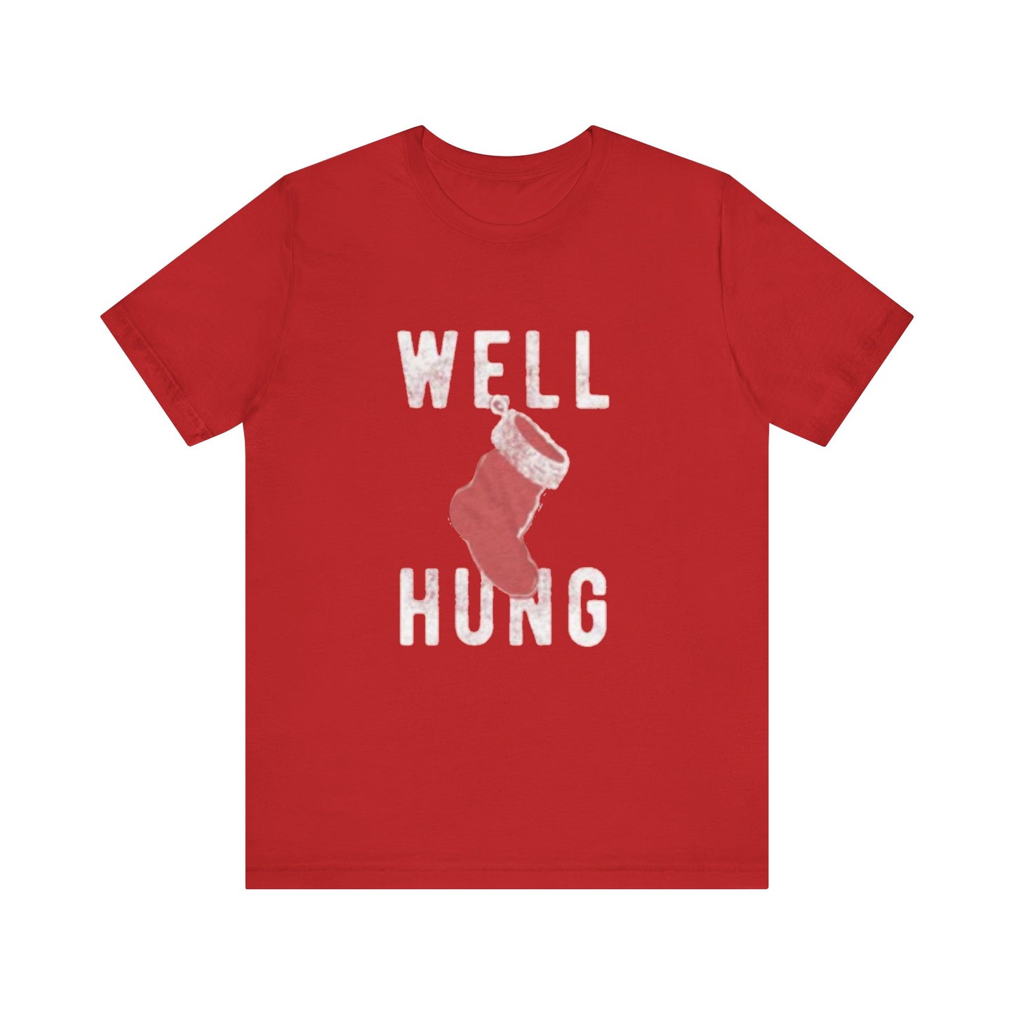 Well hung Unisex Jersey Short Sleeve Tee